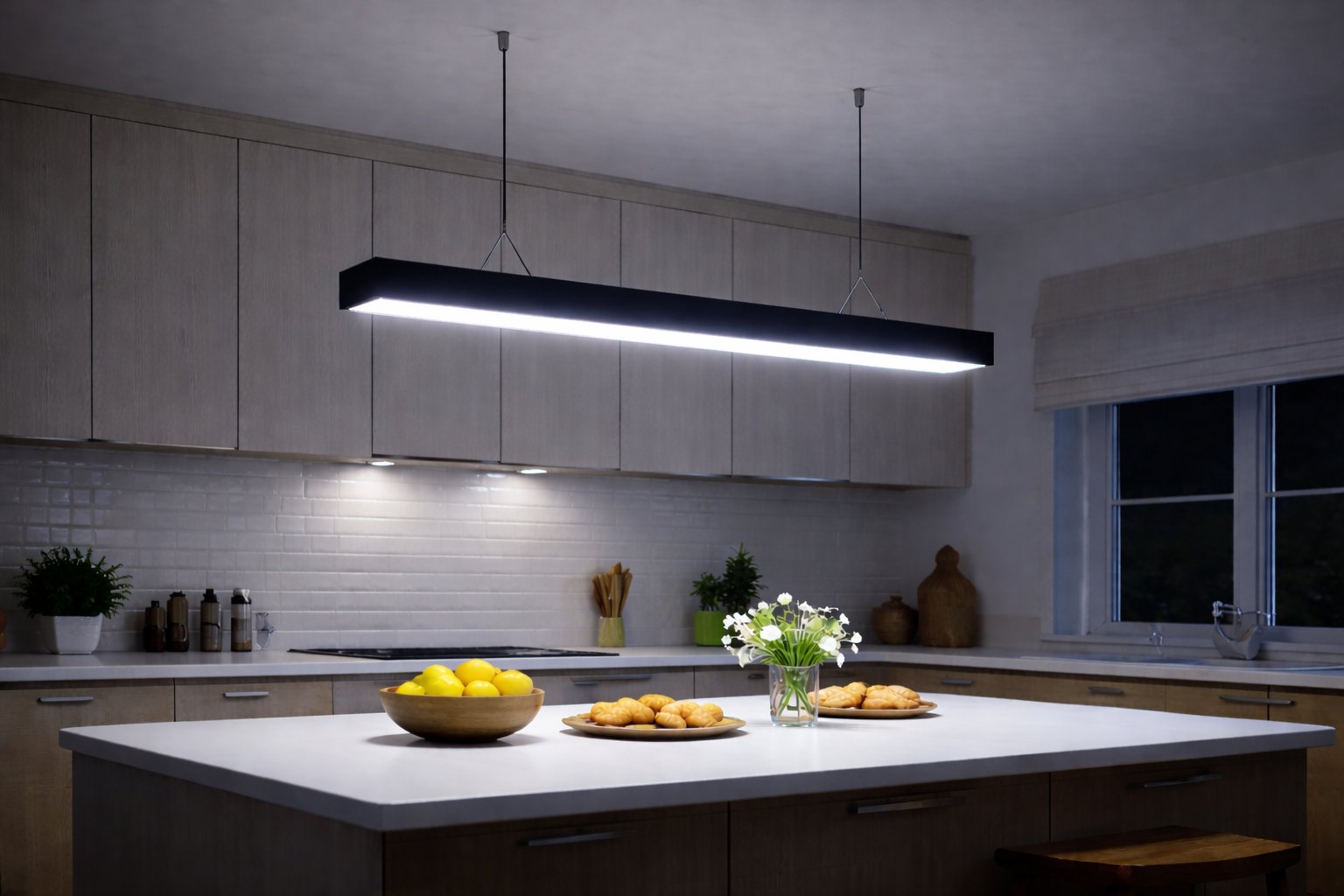 Noas 75W Sarkıt Sıva Üstü Linear Armatür 120CM Beyaz Işık YL76-1220