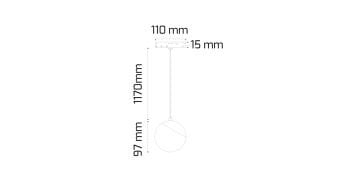 Goya 7 W Magnet Sarkıt Top Ray Armatür Aydınlatma 21CM GY 2056-7