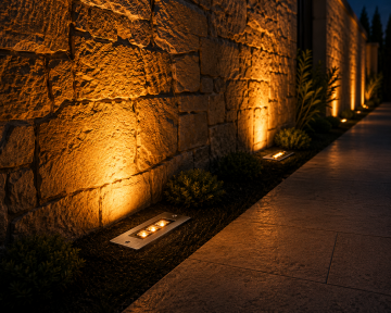 Sıva Altı Wallwasher Duvar Aydınlatma 10Cm 3 Ledli Volvoşır Aydınlatma