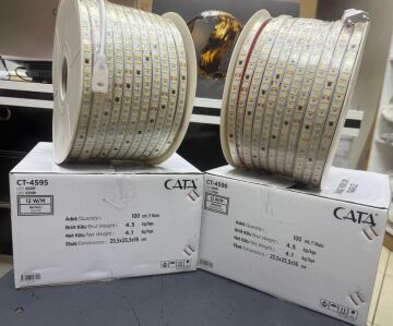 Cata 20W 240 Ledli 220V Trafosuz İç ve Dış Mekan Şerit Led Amber ct-4597