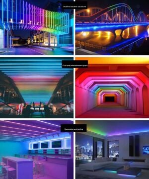 Cata 220V Kumandalı RGB Pixel Neon Led 5 Metre ct-4567