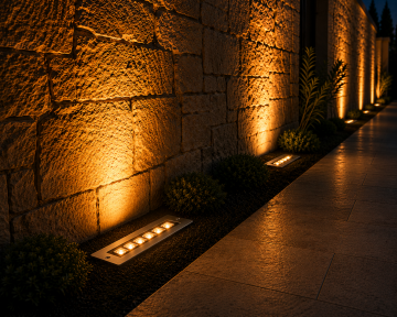 Sıva Altı Wallwasher Duvar Aydınlatma 20Cm 6 Ledli Volvoşır Aydınlatma