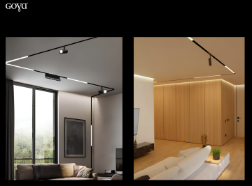 Goya Sıva Altı Trimless Slim Çift Kanallı Magnet Ray 2 Metre GY 2035-2