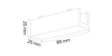 Goya Sıva Altı Trimless Slim Magnet Ray Trafo Kablo Kapağı GY 2046