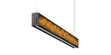 Goya 42 Watt Samsung Ledli Oxide Desenli Dekoratif Sarkıt Linear Armatür 150CM GY 8046-150 3000  K (Gün Işığı) - Oxide Gold - Sarkıt Montaj