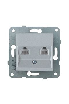 Viko Artline Novella İkili Nümeris Telefon Prizi (2 x CAT3) Mekanizma + Kapak 92600033