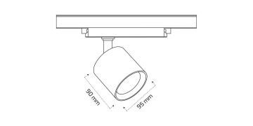 Goya 30 Watt Samsung Ledli Ray Spot Mağaza Aydınlatma Armatürü GY 3657