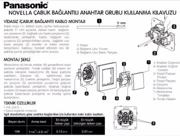 Viko Artline Novella Permütatör Ara Vavien Mekanizma + Kapak 92605331 Gümüş
