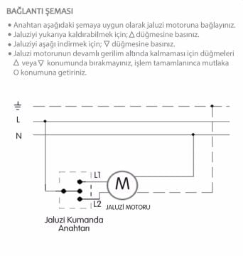 Viko Artline Novella Tek Düğmeli Jaluzi Kumanda Anahtarı Mekanizma + Kapak 92605372 Kiraz