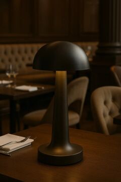 Cata Lizbon Şarjlı Dokunmatik Masa Lambası 3 Renk Yanma Modlu Siyah Renk CT-8428