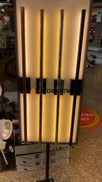 Eskitme Kasa Düz Dekoratif Çift Yönlü Duvar Aplik 60CM