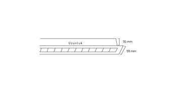 Goya 10 Watt Samsung Ledli Mercekli Dekoratif Sıva Altı Linear Armatür 19CM GY 8025-15