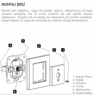 Viko Artline Novella Uydu Prizi F Konnektörlü Sonlu Mekanizma + Kapak 92600009