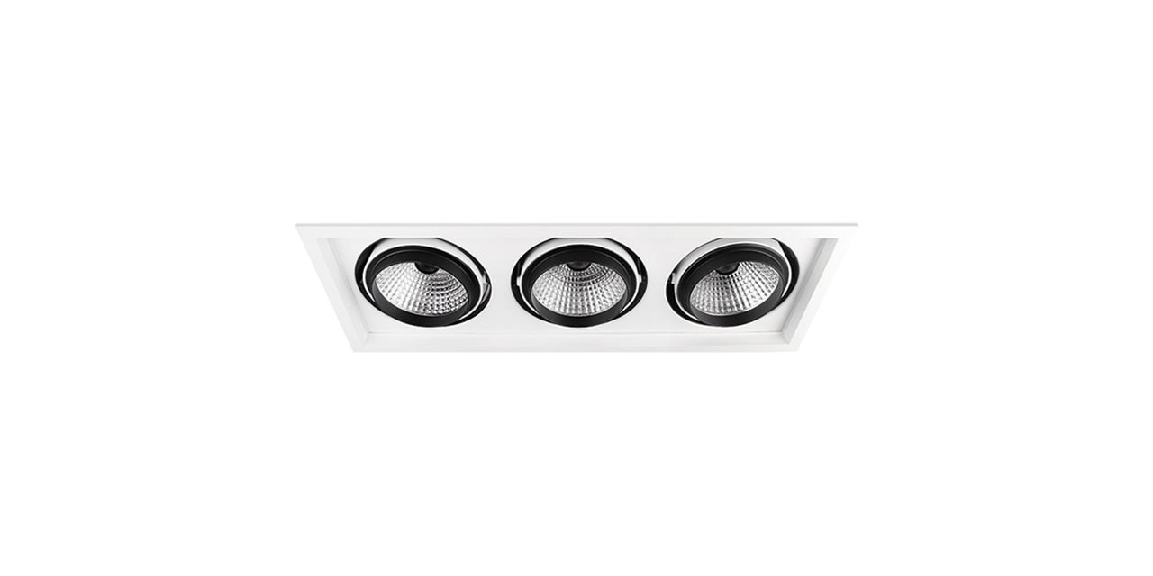Goya 3x30 Watt Samsung Ledli Kare Cob Led Spot Mağaza Armatürü GY 3043-30