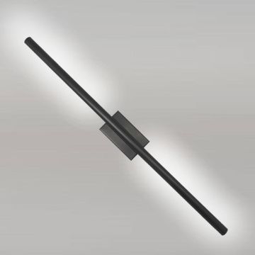 Siyah Kasa Düz Dekoratif Çift Yönlü Duvar Aplik 60CM
