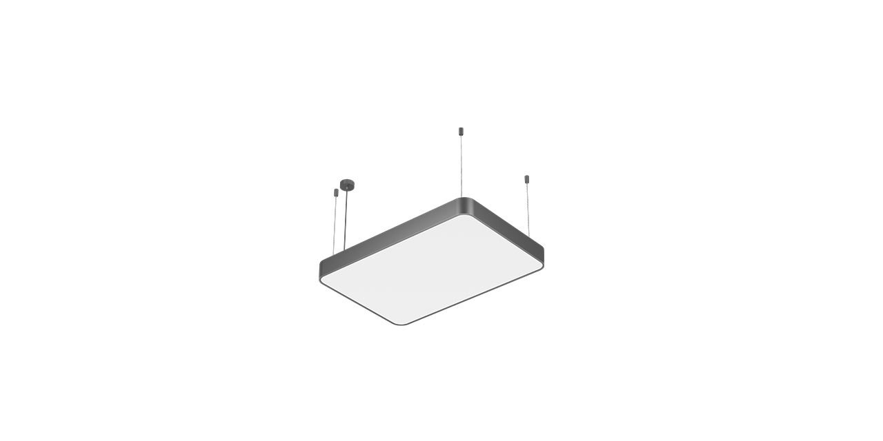 Goya 144 Watt Samsung Ledli Dekoratif Sarkıt Oval Dikdörtgen Linear Aydınlatma 60x90CM GY 8119-60x90