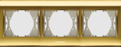 Viko Thea Blu Üçlü Çerçeve Gold