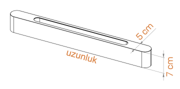 Samsung Led Tridonic Trafolu Oval Sıva Üstü Ahşap Linear Armatür 5x7 Cm Kasa Linear Aydınlatma