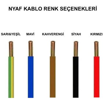 Öznur Kablo 2,5 mm Nyaf Çok Telli Bakır Elektrik Kablosu Kırmızı 100 Metre