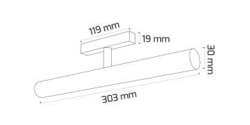 Goya Slim 10W Magnet Linear Ray Armatür Aydınlatma 30CM GY 2077-10