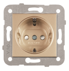 Viko Artline Novella Çocuk Korumalı Topraklı Priz Mekanizma + Kapak 92605342 Bronz