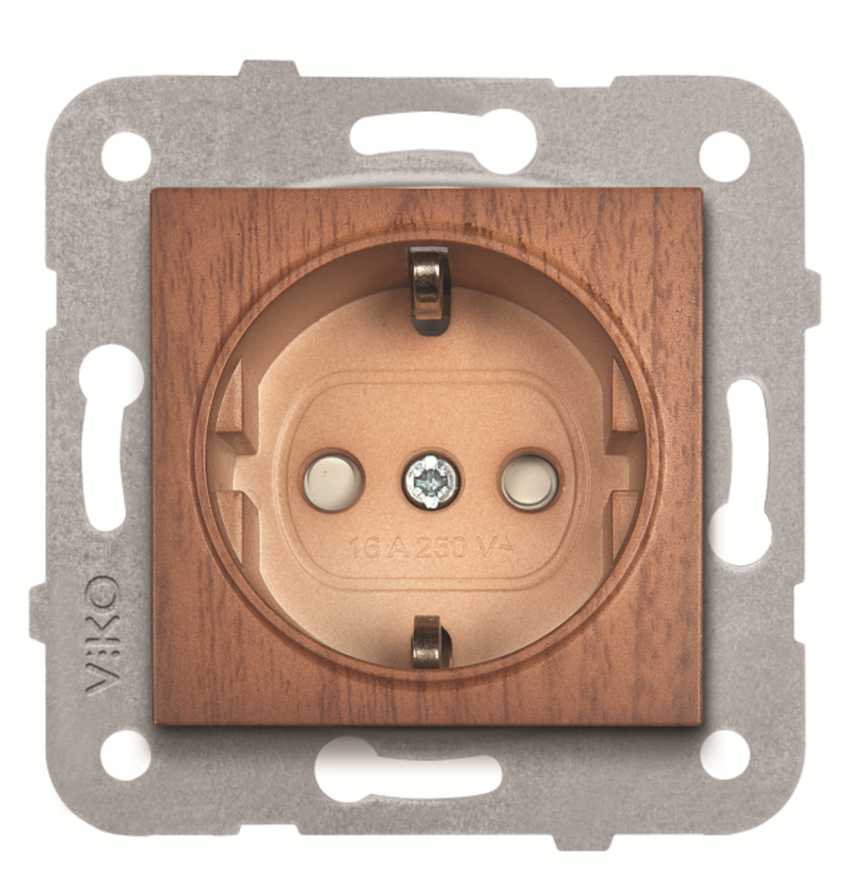 Viko Artline Novella Çocuk Korumalı Topraklı Priz Mekanizma + Kapak 92605342 Ceviz
