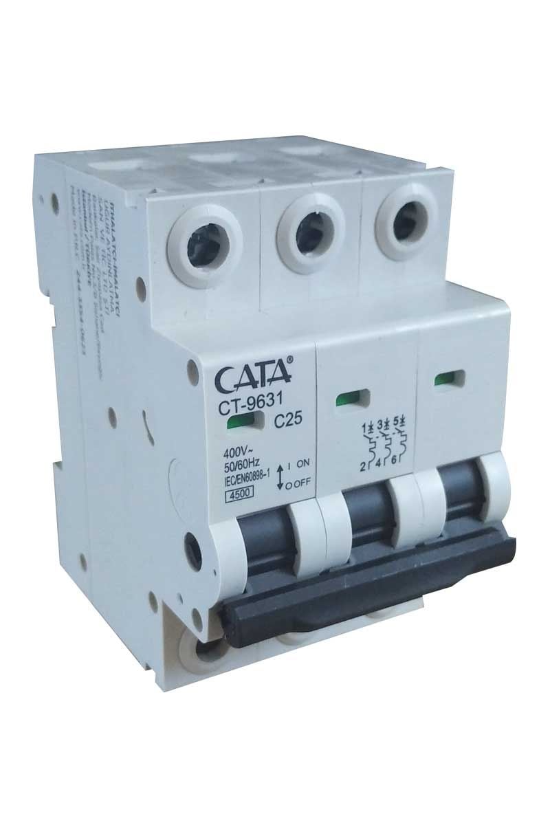 Cata 3x25A 4.5kA C Tipi Otomatik Sigorta ct-9631