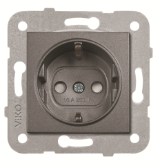 Viko Artline Novella Çocuk Korumalı Topraklı Priz Mekanizma + Kapak 92605342 Füme