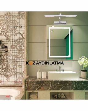 Cata Kuğu Krom Ledli Banyo Tablo Aplik Armatür ct-5212