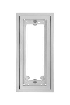 Audio Beyaz Işıklı Sıva Üstü Panel Altlık Gümüş Çerçeve 001284