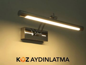 Cata Pelikan Krom Ledli Banyo Tablo Aplik Armatür ct-5207 3200K (Gün Işığı)