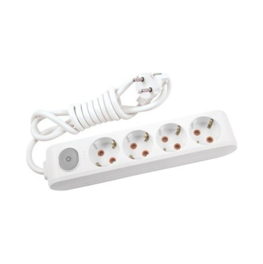 Viko Multi-led Dörtlü 5 Mt Anahtarlı Grup Priz Topraklı Çocuk Korumalı 90117405