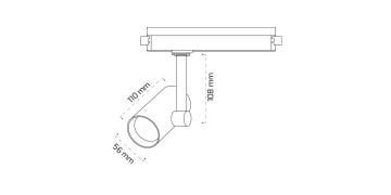 Goya 14 Watt Samsung Ledli Ray Spot Mağaza Aydınlatma Armatürü GY 3663