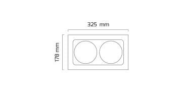 Goya Kare AR111 Mağaza Aydınlatma Armatürü Kasası GY 3112