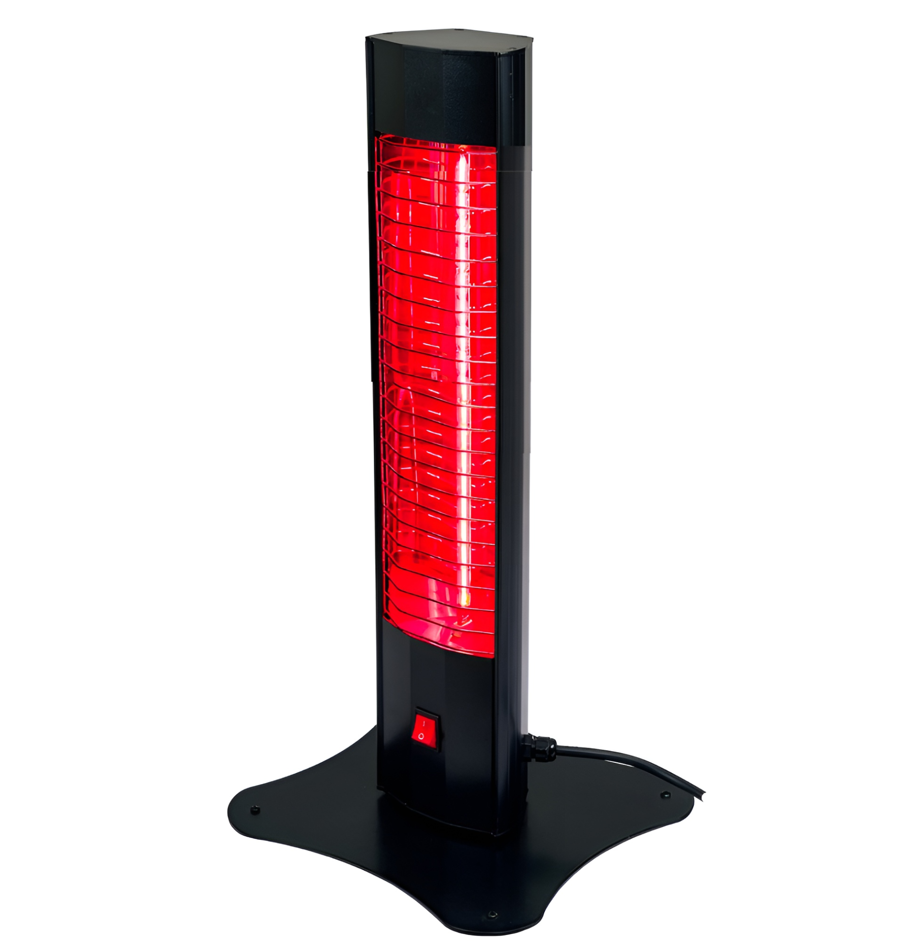 Ardonat 3000W Dikili Tipi Dış Mekan Kafe Restoran Isıtıcı Devrilme Emniyetli Halogen Black