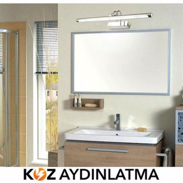 Cata Mandarin Krom Banyo Tablo Aplik Armatür Beyaz Kasa ct-5245