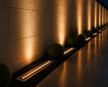 Sıva Altı Wallwasher Duvar Aydınlatma 100Cm 36 Ledli Volvoşır Aydınlatma