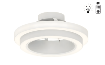 Taflan TX-12DL01 Beyaz 26W Işıklı Uzaktan Kumandalı Gizli Kanat Lambalı Tavan Vantilatörü