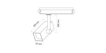 Goya 14 Watt Dimlenebilir Samsung Ledli Ray Spot Mağaza Aydınlatma Armatürü GY 3664
