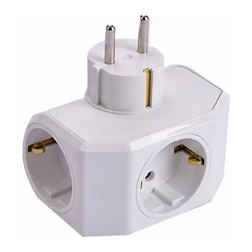 Viko Topraklı Üçlü Beyaz Fiş Priz Yonca 90303000