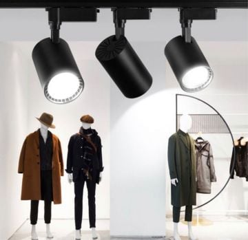 Goya 14 Watt Dimlenebilir Samsung Ledli Ray Spot Mağaza Aydınlatma Armatürü GY 3664 3200K (Gün Işığı) - Siyah - Dimli