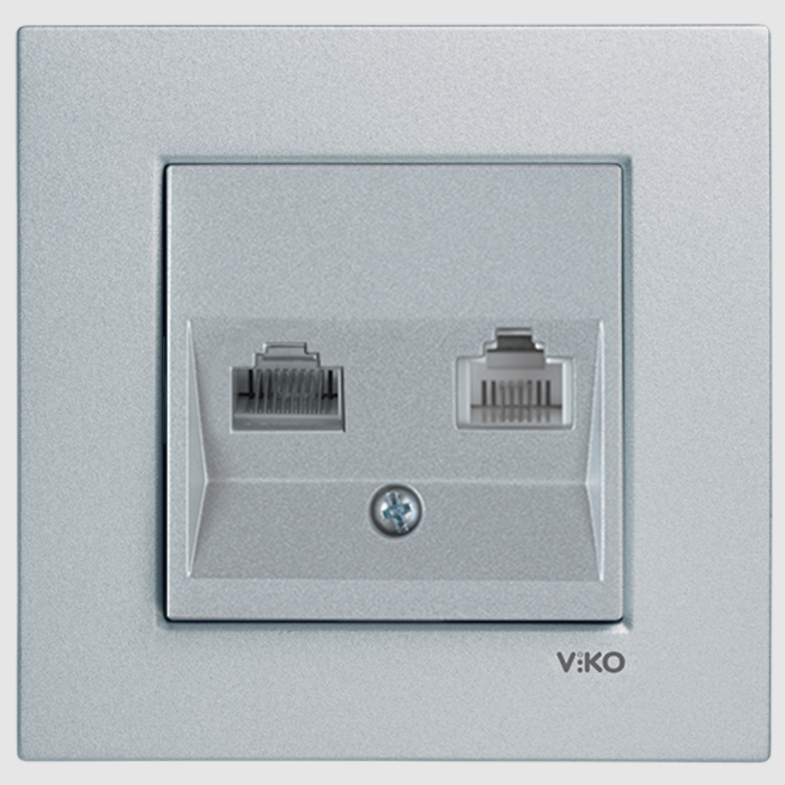 Viko Artline Novella Data-Nümeris Telefon Prizi (RJ45-CAT5E-CAT3) Mekanizma + Kapak 92600035 Saten