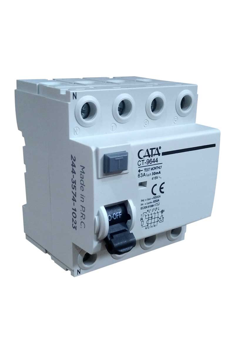 Cata 4x63A 30mA 6kA Kaçak Akım Rölesi ct-9644