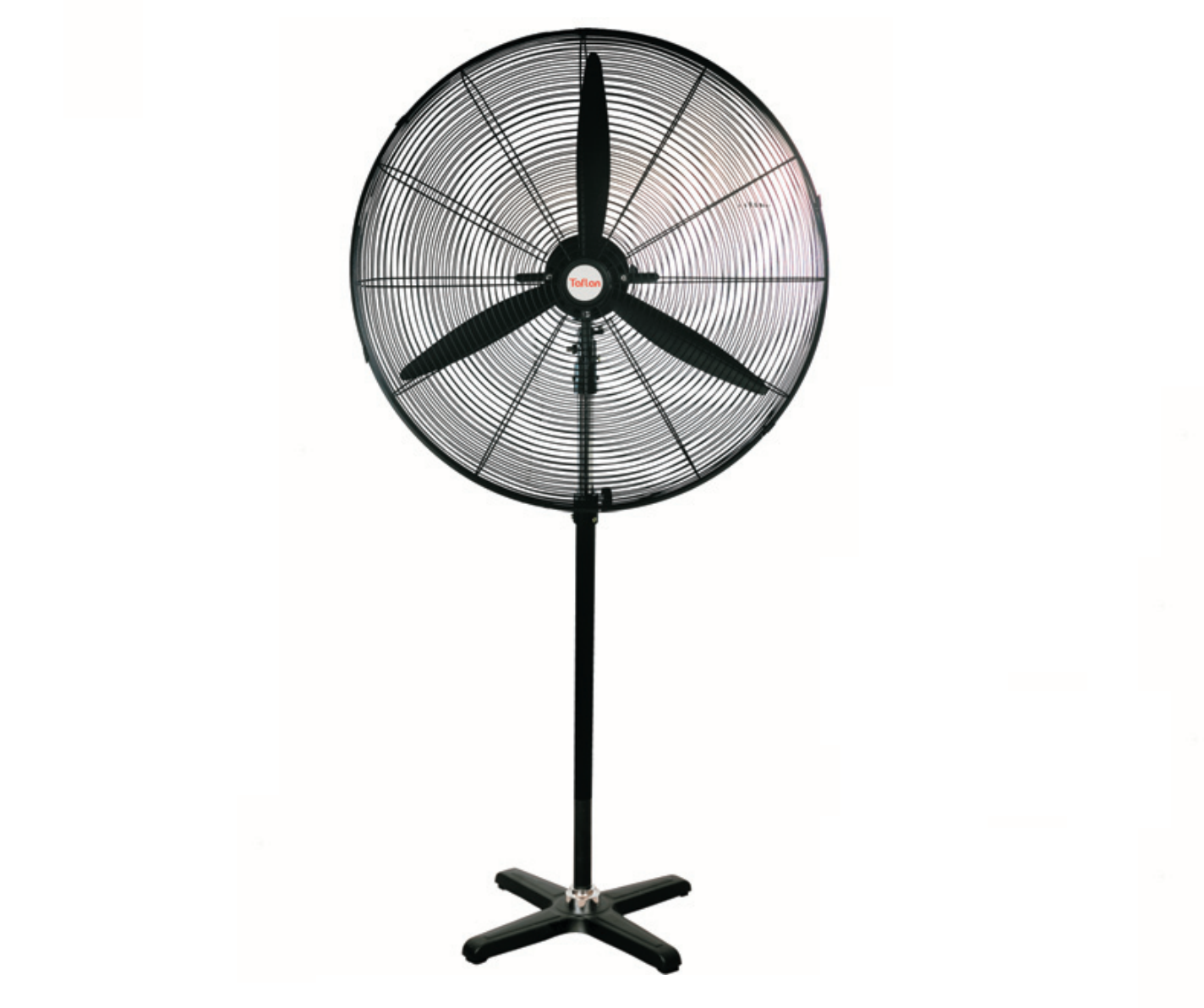 Kaşkar Taflan FL-750-G 210W 3 Kademeli Siyah Gövde Sanayi Tipi Ayaklı Vantilatörü 76CM