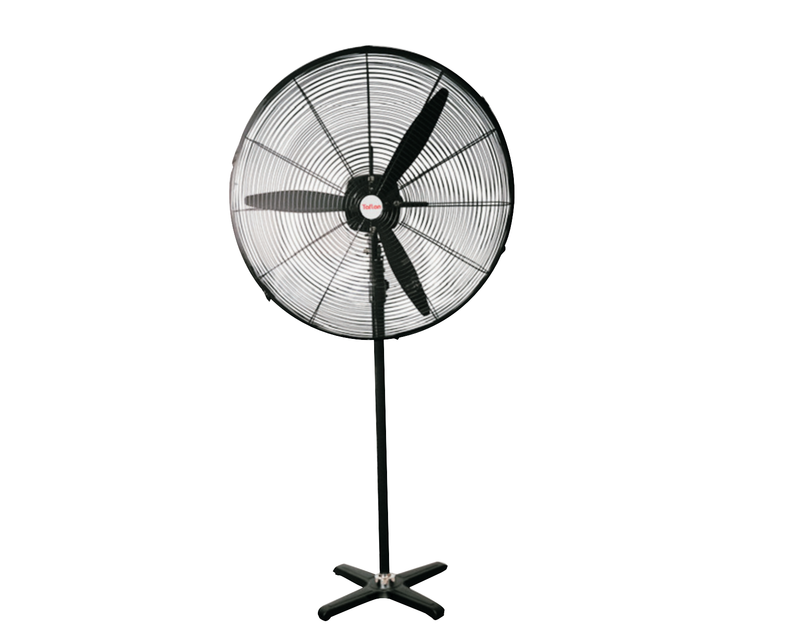 Kaşkar Taflan FL-750-HR 210W 4 Kademeli Kumandalı Siyah Gövde Sanayi Tipi Ayaklı Vantilatörü 76CM