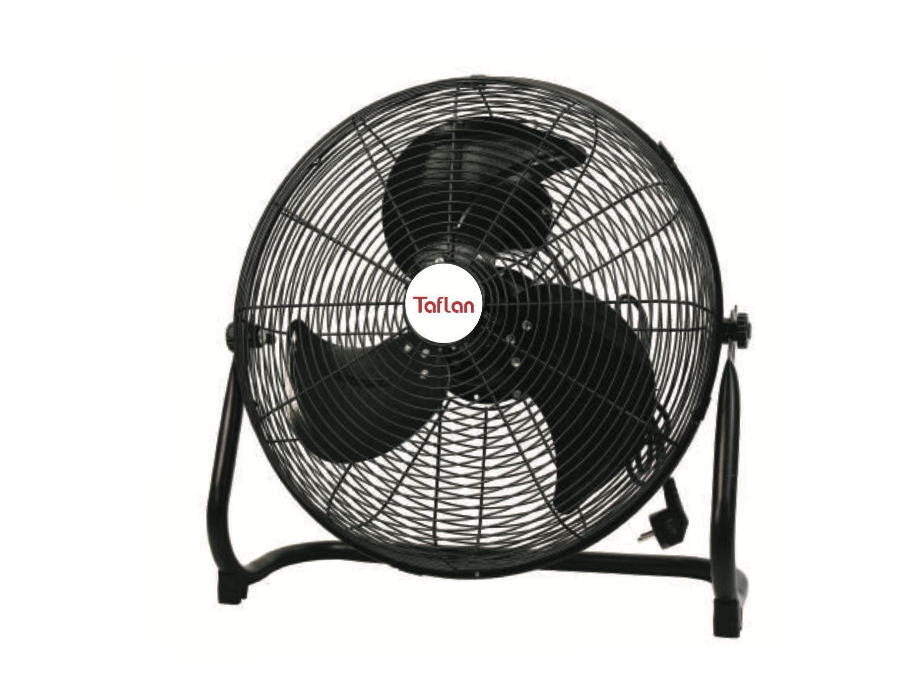 Kaşkar Taflan TX20-F 160W 3 Kademeli Siyah Gövde Sanayi Tipi Yer Masa Vantilatörü 52CM