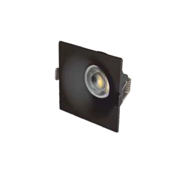 Cata Leopon Kare Siyah Kasa Dekoratif Spot Armatür ct-5090