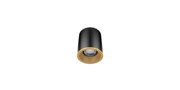 Goya 8 Watt 9x9 Yuvarlak Kasa Samsung Ledli Spot Armatür GY 1857-8 2700K (Sarı Işık) - Siyah - Gold - Dimsiz