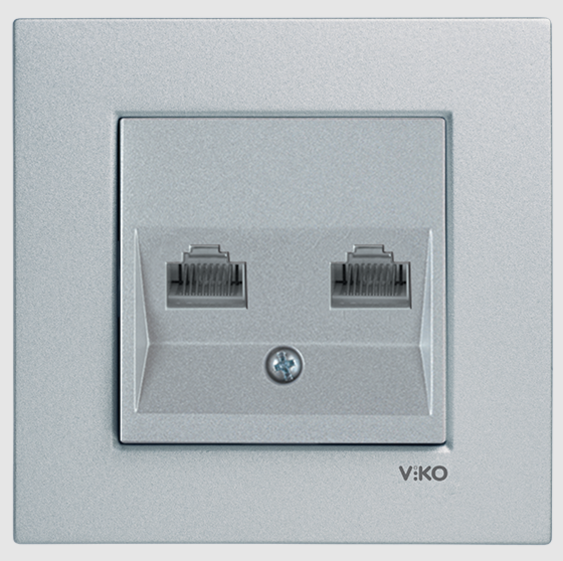 Viko Artline Novella Data-Nümeris Telefon Prizi (RJ45-CAT6-CAT3) Mekanizma + Kapak 92600104 Metalik Beyaz