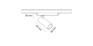 Goya 14 Watt Samsung Ledli Ray Spot Mağaza Aydınlatma Armatürü GY 3654